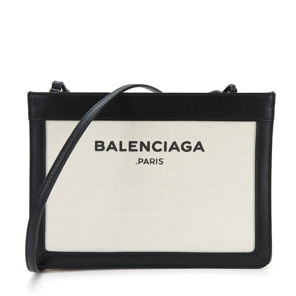 BALENCIAGA Black Leather Shoulder Bag - Picture 1 of 8